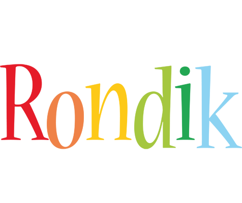 Rondik birthday logo