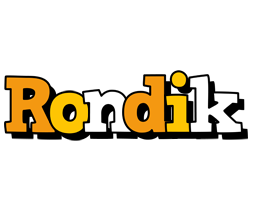 Rondik cartoon logo