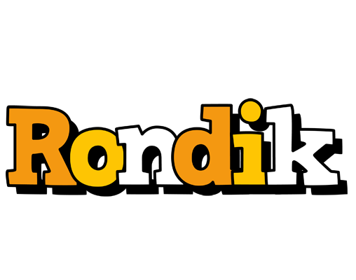 Rondik cartoon logo