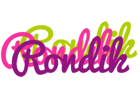 Rondik flowers logo