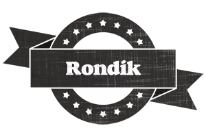 Rondik grunge logo