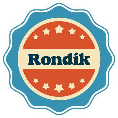 Rondik labels logo