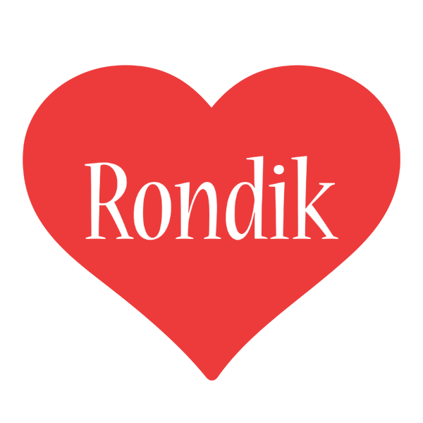 Rondik love logo