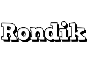 Rondik snowing logo