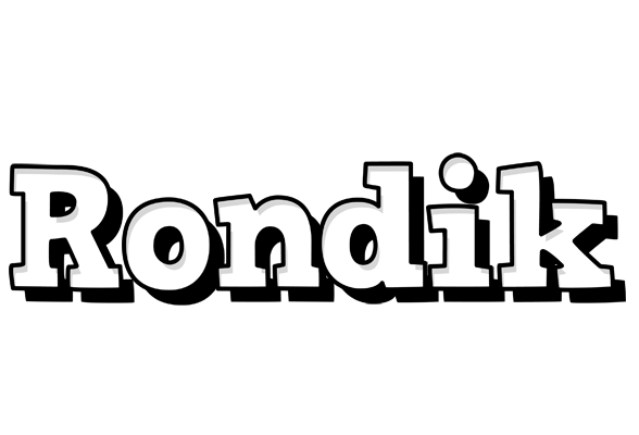 Rondik snowing logo