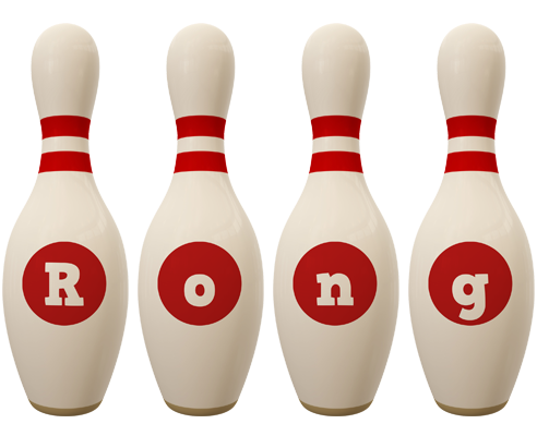 Rong bowling-pin logo
