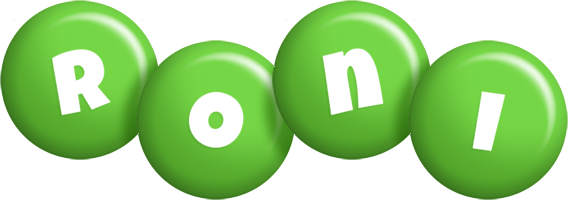 Roni candy-green logo