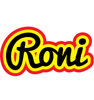 Roni flaming logo