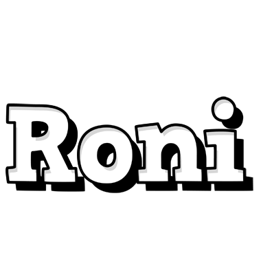 Roni snowing logo