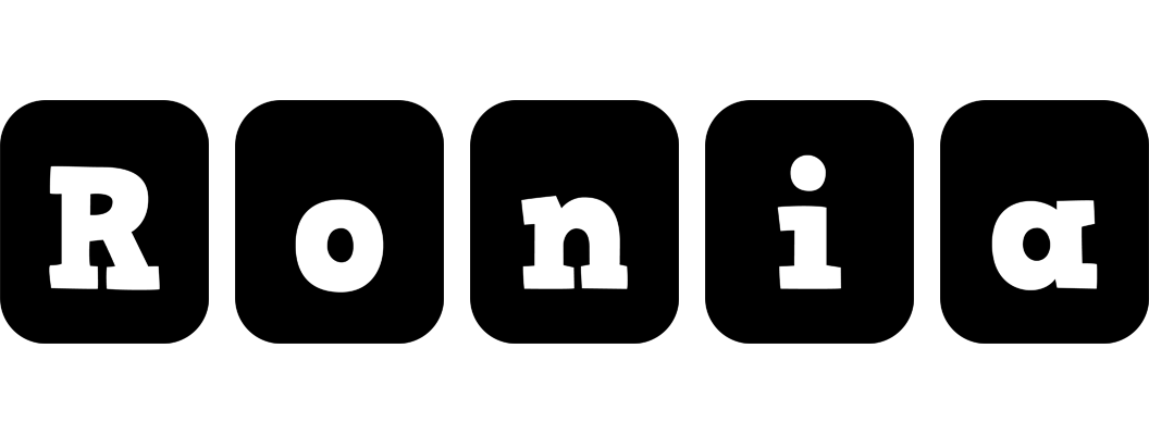 Ronia box logo