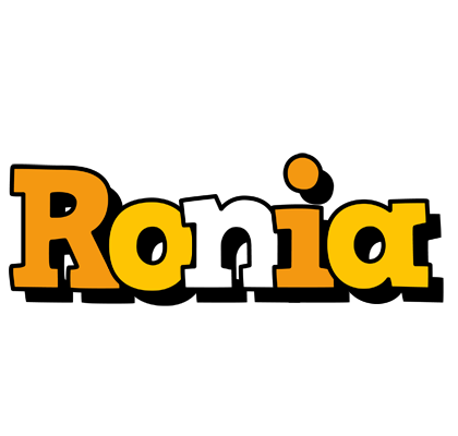 Ronia cartoon logo
