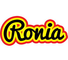 Ronia flaming logo