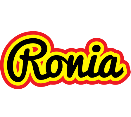 Ronia flaming logo