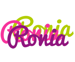 Ronia flowers logo