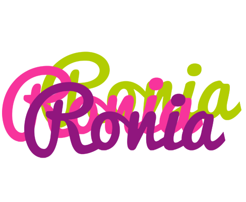 Ronia flowers logo