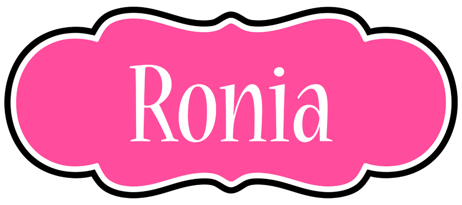Ronia invitation logo