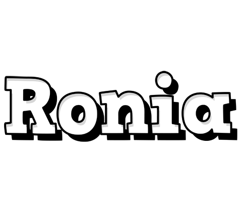 Ronia snowing logo