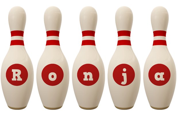 Ronja bowling-pin logo