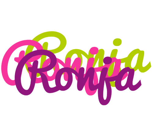 Ronja flowers logo