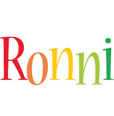 Ronni birthday logo