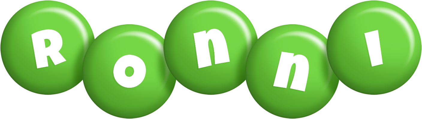 Ronni candy-green logo