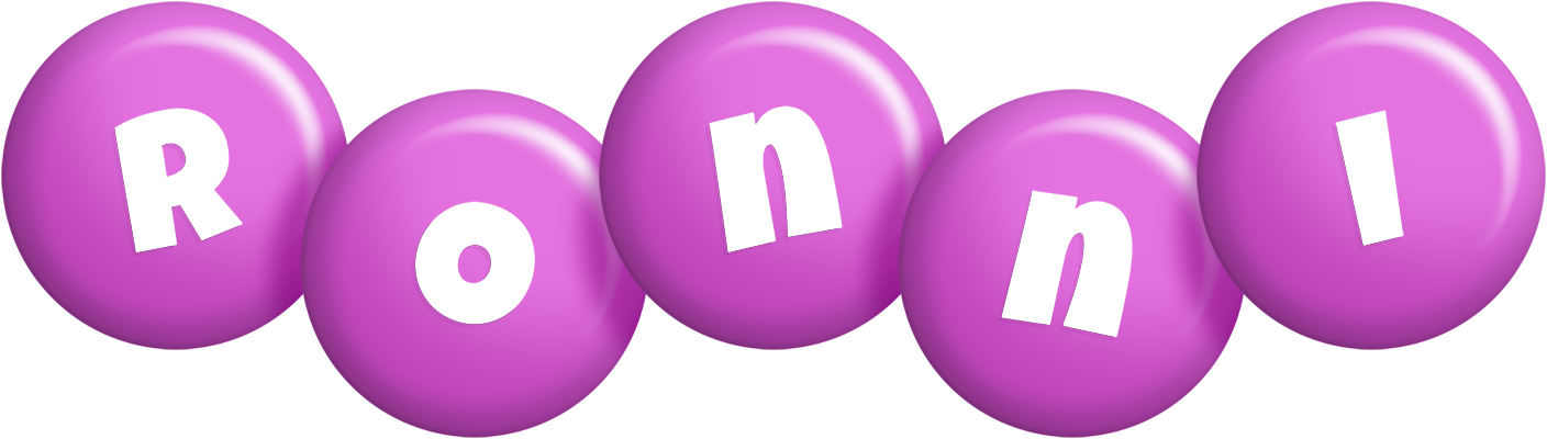 Ronni candy-purple logo