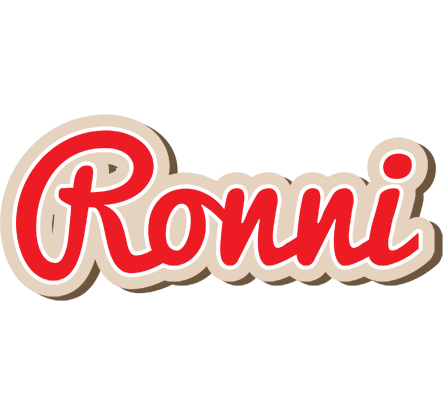 Ronni chocolate logo