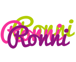 Ronni flowers logo