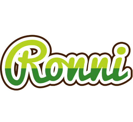Ronni golfing logo