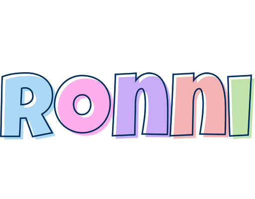 Ronni pastel logo