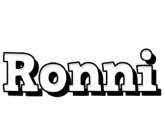 Ronni snowing logo