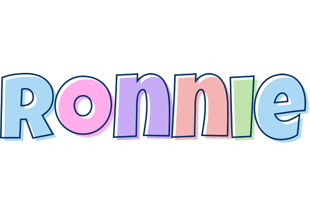 Ronnie pastel logo