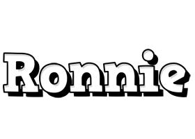 Ronnie snowing logo