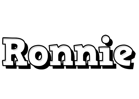 Ronnie snowing logo
