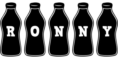 Ronny bottle logo