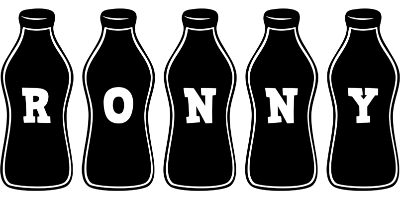Ronny bottle logo