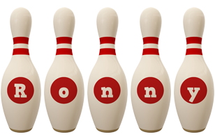 Ronny bowling-pin logo