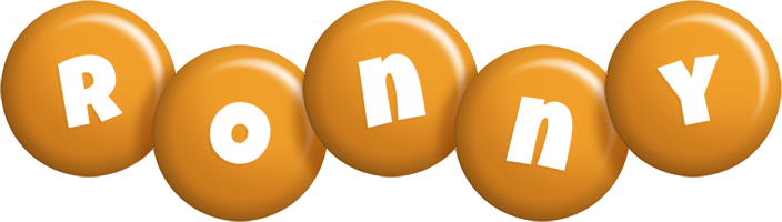 Ronny candy-orange logo
