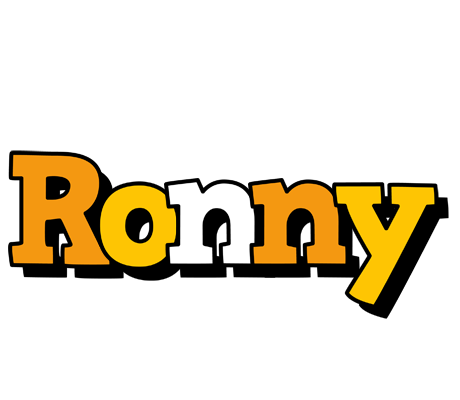 Ronny cartoon logo
