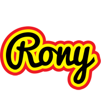 Rony flaming logo