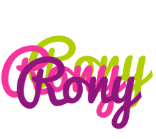 Rony flowers logo