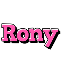 Rony girlish logo