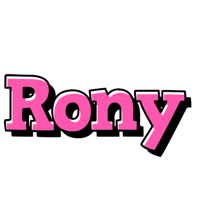 Rony girlish logo