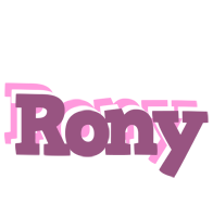 Rony relaxing logo