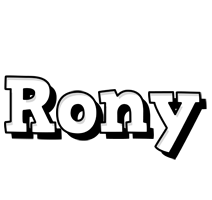 Rony snowing logo
