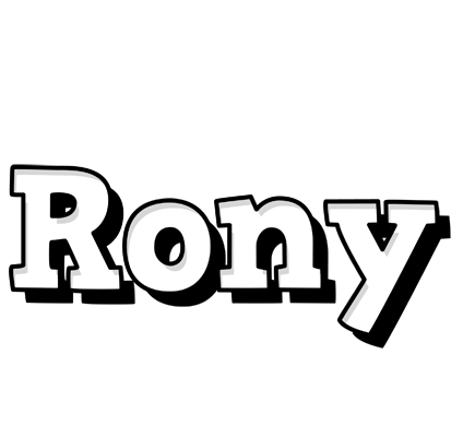 Rony snowing logo