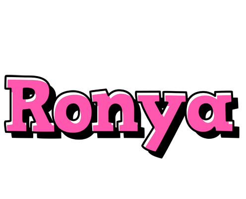 Ronya girlish logo