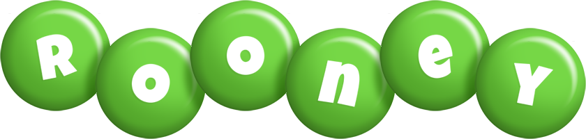 Rooney candy-green logo