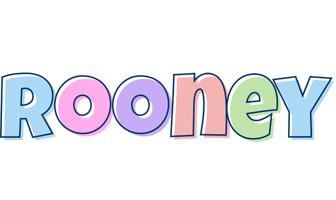 Rooney pastel logo
