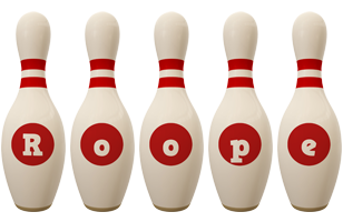 Roope bowling-pin logo